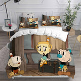 The Cuphead Show Bedding Sets Duvet Cover Halloween Cosplay Comforter Sets
