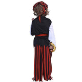 BFJFY Boys Halloween Skull Skeleton Pirate Cosplay Costume - bfjcosplayer