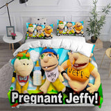 Jeffy Bedding Sets Duvet Cover Comforter Set