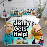 Jeffy Bedding Sets Duvet Cover Comforter Set