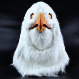 White Eagle Mask With Movable Mouth Latex Full Head Masks for Cosplay Party Props