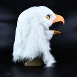 White Eagle Mask With Movable Mouth Latex Full Head Masks for Cosplay Party Props