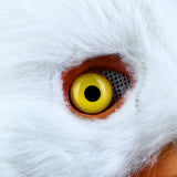 White Eagle Mask With Movable Mouth Latex Full Head Masks for Cosplay Party Props