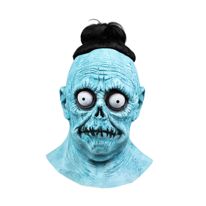 BeetleJuice The Skull Bob Harry the Hunter Clown Latex Mask Wig Shrunken Halloween Masquerade Cosplay Props
