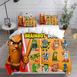 Italian Brainrot Tung Tung Sahur Bedding Set Duvet Cover Comforter Sets