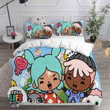 Toca Life World Bedding Sets Duvet Cover Halloween Cosplay Comforter Sets