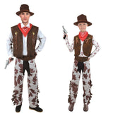BFJFY Halloween Western Cow Boy Cosplay Costume For Men Kids - bfjcosplayer