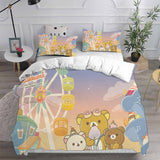 Rilakkuma's Theme Park Adventure Bedding Sets Duvet Cover Halloween Cosplay Comforter Sets