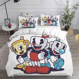 The Cuphead Show Bedding Sets Duvet Cover Halloween Cosplay Comforter Sets