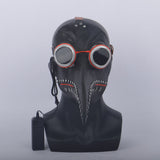Led Plague Doctor Mask Latex Face Cover Steampunk Masks Cosplay Party Halloween