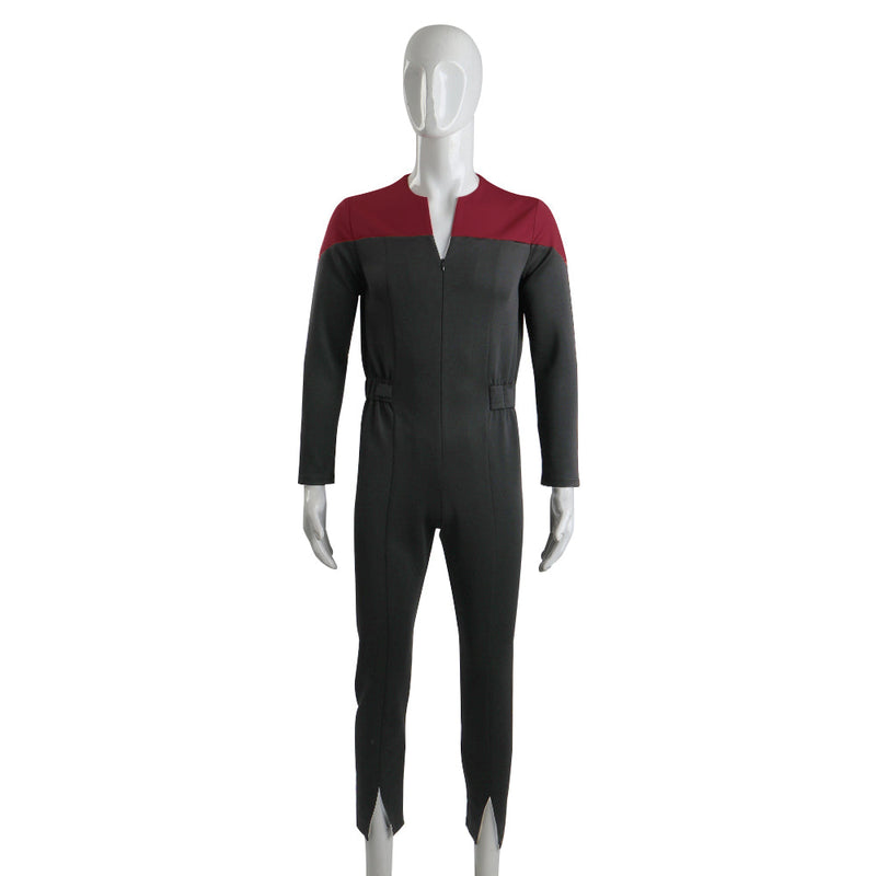 ST Deep Space Nine Commander Sisko Duty Uniform Jumpsuit Cosplay Costumes