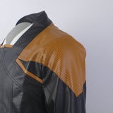 Star Trek Picard 3 Captain Riker Red Geordi Brown Blue Leather Jackets Starfleet Cosplay Costumes