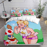 Princess Peach Bedding Sets Duvet Cover Comforter Set