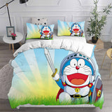 Doraemon Cosplay Bedding Sets Duvet Cover Halloween Comforter Sets