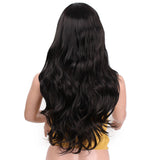 Long Wavy Red Black Pink Synthetic Wigs for Women Cosplay Party