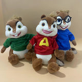 Alvin And The Chipmunks Plush Toy Soft Stuffed Gift Dolls for Kids Boys Girls