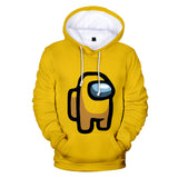 Among Us Cosplay No Zipper Hoodie Halloween Costume