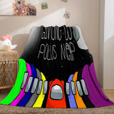 Among Us Cosplay Flannel Blanket Room Decoration Throw