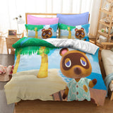 Animal Crossing Cosplay Duvet Cover Set Halloween Quilt Cover