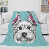 Animal Dog Cosplay Flannel Blanket Room Decoration Throw