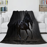 Animal Horse Cosplay Flannel Blanket Room Decoration Throw