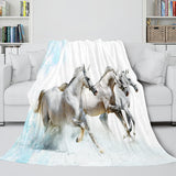 Animal Horse Cosplay Flannel Blanket Room Decoration Throw