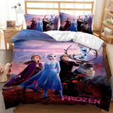 Anime Frozen Cosplay Duvet Cover Set Halloween Quilt Cover