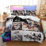 BTS Bangtan Boys Cosplay Bedding Set Duvet Cover Halloween Sheets Bed Set