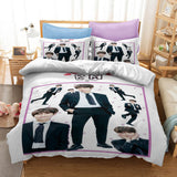 BTS Bangtan Boys Cosplay Bedding Set Duvet Cover Halloween Sheets Bed Set