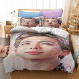 BTS Bangtan Boys Cosplay Bedding Set Duvet Cover Halloween Sheets Bed Set