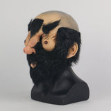 Bald Dick Face Big Nose Beard Penis Cosplay Latex Helmet Halloween Props