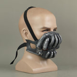 Batman Bane Cosplay Half Face Latex Helmet Halloween Prop
