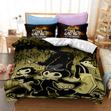 Game Bendy And The Ink Machine Cosplay Bedding Set Duvet Cover Halloween Bed Sheets