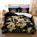 Game Bendy And The Ink Machine Cosplay Bedding Set Duvet Cover Halloween Bed Sheets