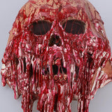 Blood Color Skull Skeleton Cosplay Mask Latex Full Head Zombie Scary Horrible Helmet Party Halloween Fancy Dress - bfjcosplayer