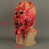 Bloody skull Horror Cosplay Latex Helmet Halloween Props
