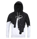 BFJmz Milk Black And White 3D Printing Coat Leisure Sports Sweater Autumn And Winter - bfjcosplayer