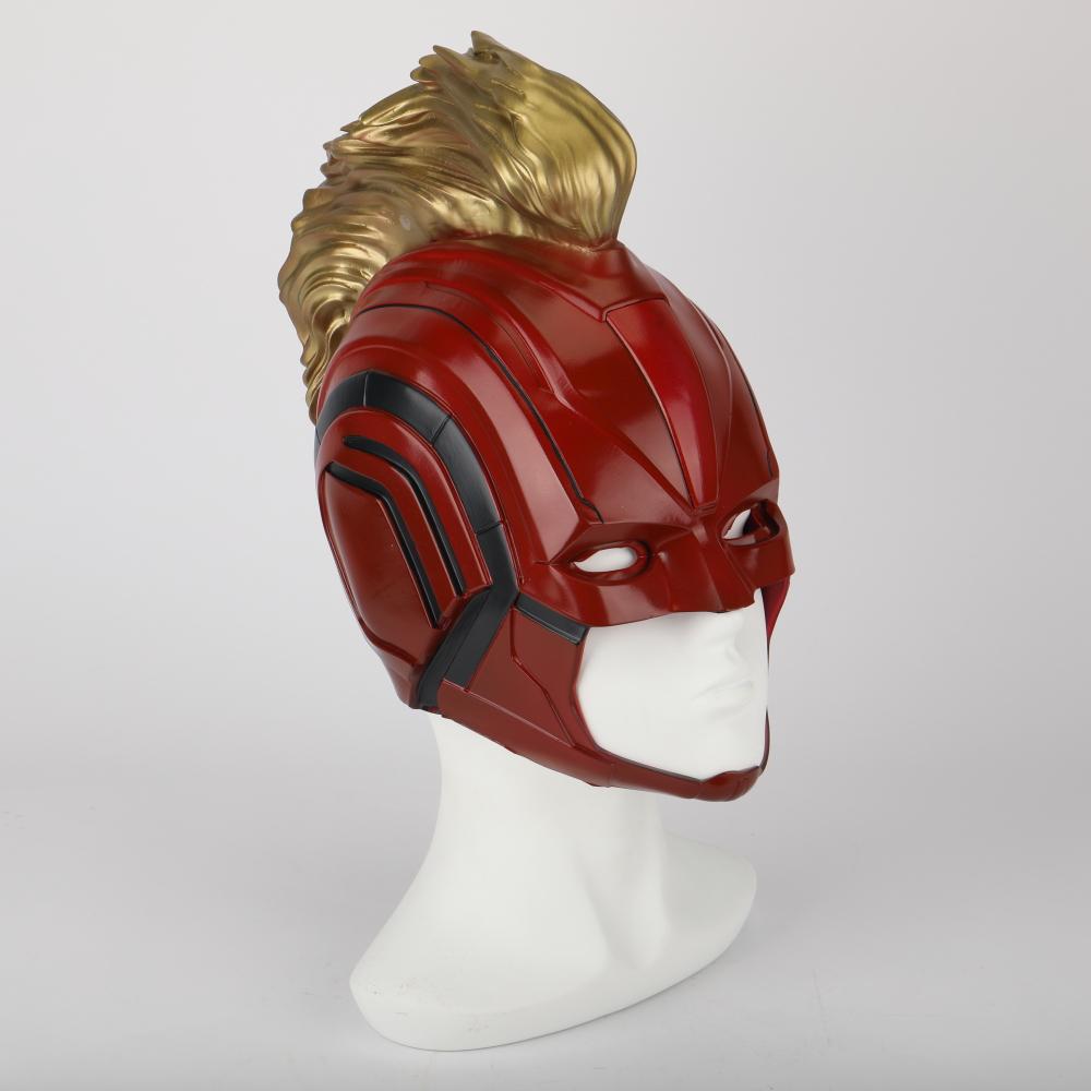 PVC Helmet Captain Marvel Carol Danvers Superohero Mask Women Cosplay Helmet Costume Halloween Party Prop - bfjcosplayer