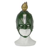 2019 Captain Marvel Mask Superhero Women Carol Danvers Halloween Helmet Soft PVC - bfjcosplayer