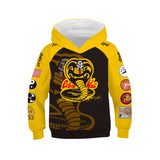 Cobra Kai Cosplay Hoodie Halloween Costume For Kids