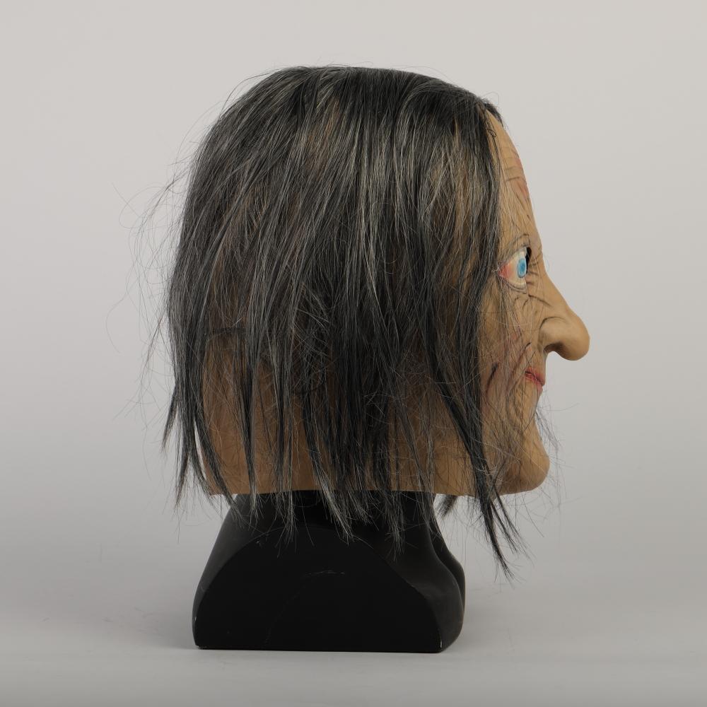 Cosermart Latex Mask Scary Horror Adult Masks Dressed Zombie Devil Halloween Party Prop Masquerade Cosplay Old Woman - bfjcosplayer