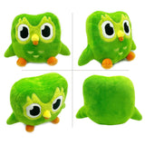 Duo Plushie Green Owl Plush Toy Stuffed Doll Birthday Holiday Gifts for Kids