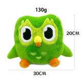 Duo Plushie Green Owl Plush Toy Stuffed Doll Birthday Holiday Gifts for Kids