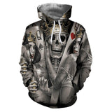 BFJmz Skull Knight 3D Printing Coat Leisure Sports Sweater Autumn And Winter - bfjcosplayer