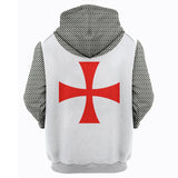 Fanrek Middle Ages Templar Order Cosplay Hoodie Halloween Costume
