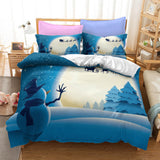 Father Christmas Cosplay Bedding Set Duvet Cover Halloween Bed Sheets