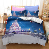 Father Christmas Cosplay Bedding Set Duvet Cover Halloween Bed Sheets