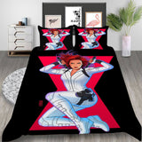 Film Black Widow Cosplay Bedding Set Duvet Cover Halloween Bed Sheets