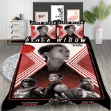 Film Black Widow Cosplay Bedding Set Duvet Cover Halloween Bed Sheets