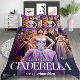 Film Cinderella Cosplay Bedding Set Duvet Cover Halloween Bed Sheets